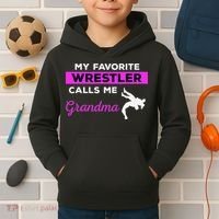 Funny Wrestling I Am A Wrestler  Kids Hoodie thumb 2