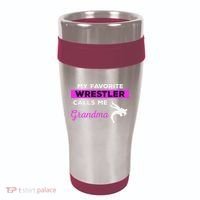 Funny Wrestling I Am A Wrestler  16oz Travel Tumbler thumb 0