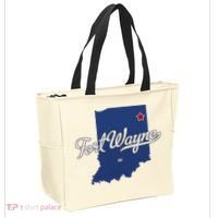 Fort Wayne Indiana In Map Tote Bag thumb 2