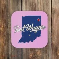 Fort Wayne Indiana In Map Coaster thumb 0