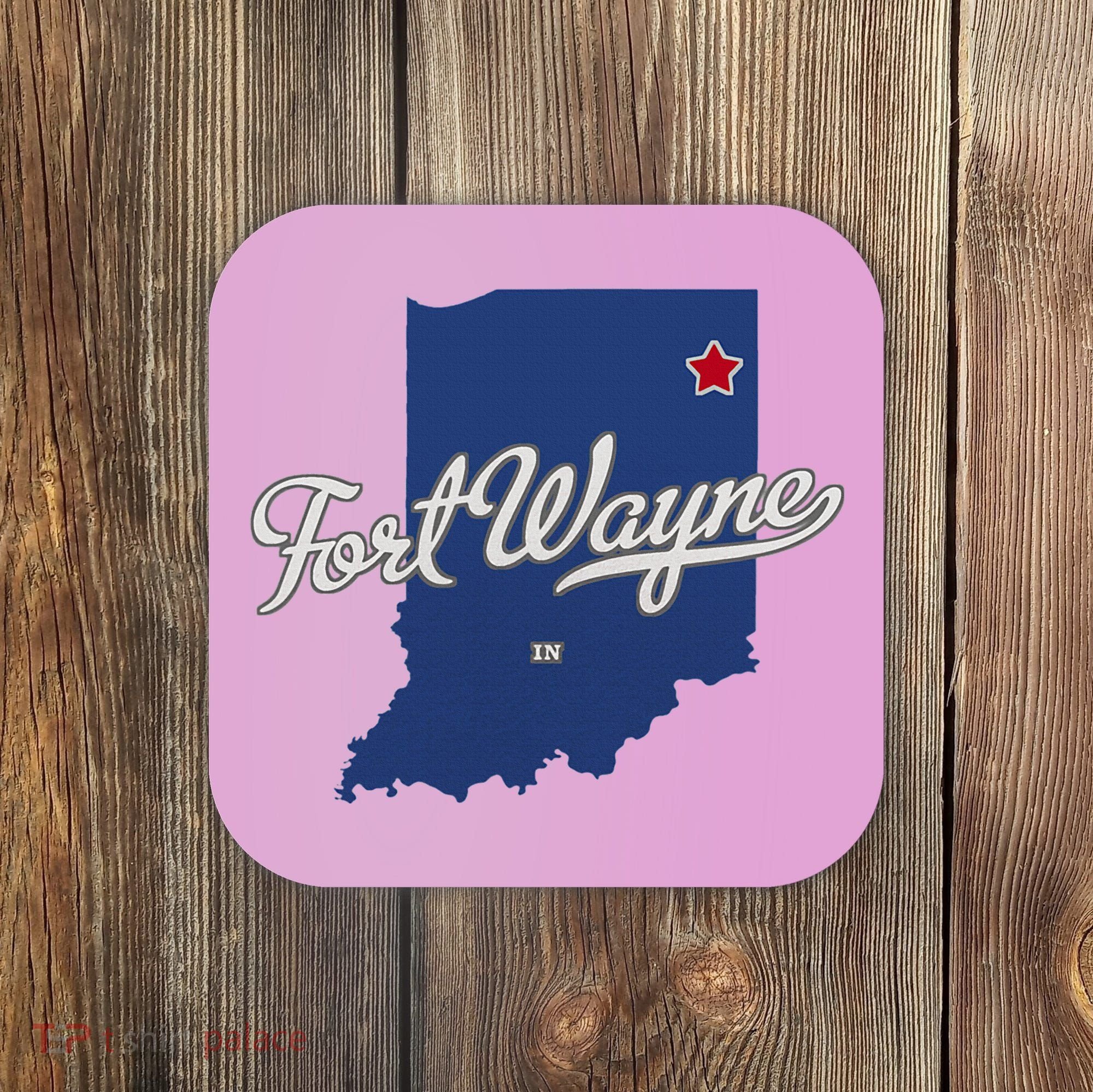 Fort Wayne Indiana In Map Coaster