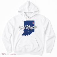 Fort Wayne Indiana In Map Hoodie thumb 0