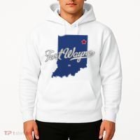 Fort Wayne Indiana In Map Hoodie thumb 2