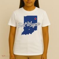 Fort Wayne Indiana In Map T-Shirt thumb 4