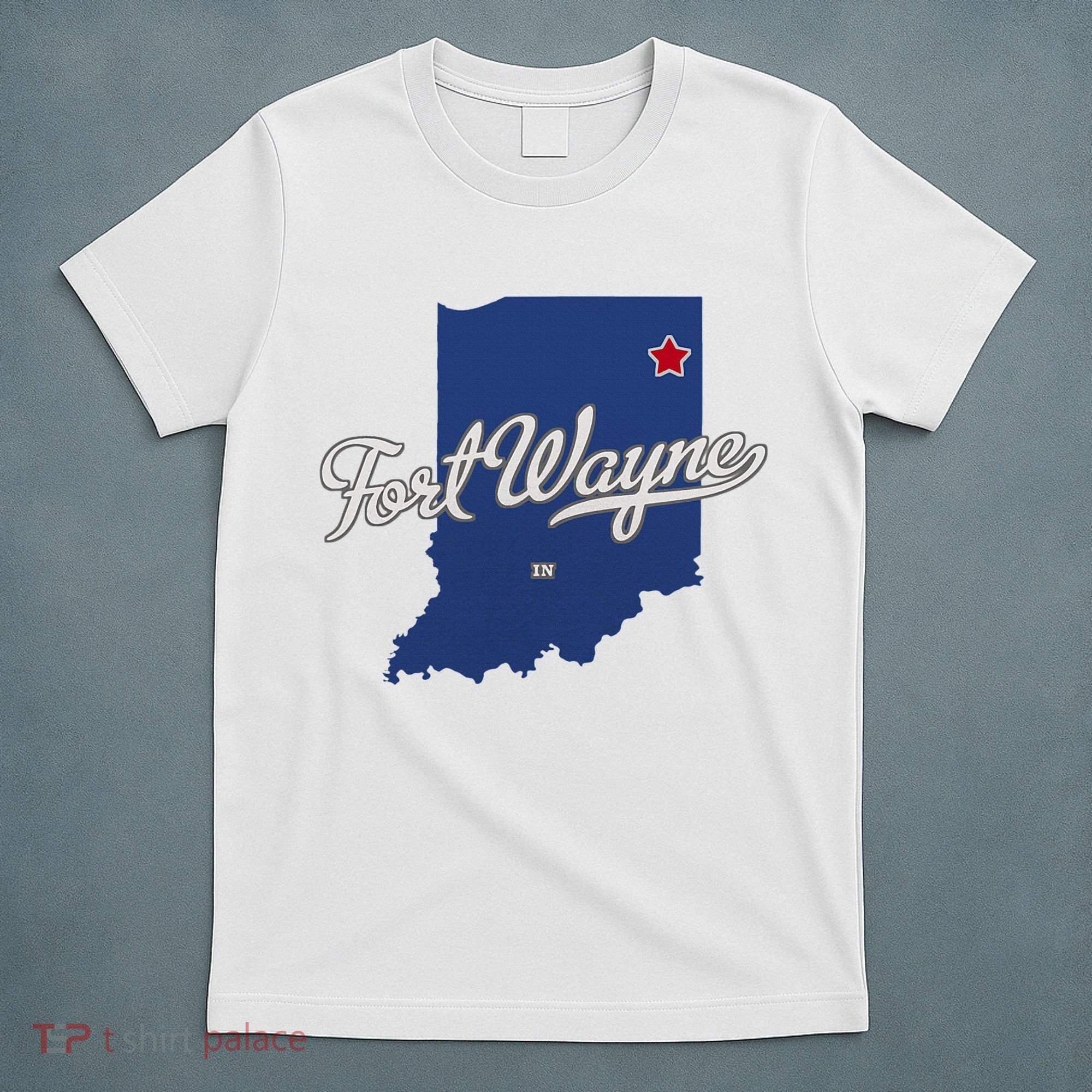 Fort Wayne Indiana In Map T-Shirt