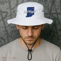 Fort Wayne Indiana In Map Bucket Hat thumb 2