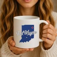 Fort Wayne Indiana In Map Coffee Mug thumb 3