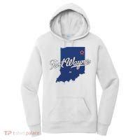 Fort Wayne Indiana In Map Women's Hoodie thumb 0