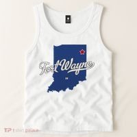 Fort Wayne Indiana In Map Tank Top thumb 2