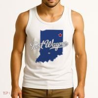 Fort Wayne Indiana In Map Tank Top thumb 3