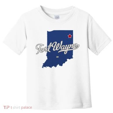 Fort Wayne Indiana In Map Toddler T-Shirt
