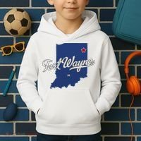 Fort Wayne Indiana In Map Kids Hoodie thumb 2