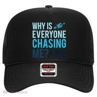 Funny Why Is Everyone Chasing Me Cross Country Gift Xc Coach Gift Hat thumb 0
