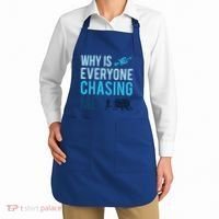 Funny Why Is Everyone Chasing Me Cross Country Gift Xc Coach Gift Apron thumb 2