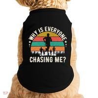 Funny Why Is Everyone Chasing Me Cross Country Retro Runner Gift Doggie Tank thumb 0