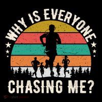 Funny Why Is Everyone Chasing Me Cross Country Retro Runner Gift Coffee Mug thumb 5