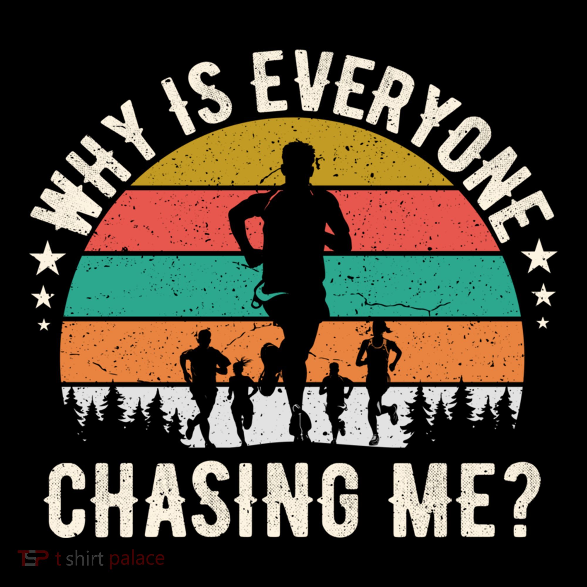 Funny Why Is Everyone Chasing Me Cross Country Retro Runner Gift Coffee Mug