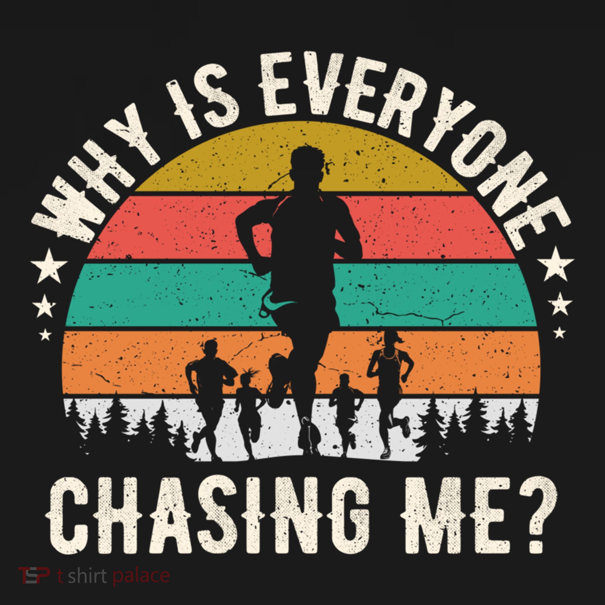 Funny Why Is Everyone Chasing Me Cross Country Retro Runner Gift Women's Hoodie