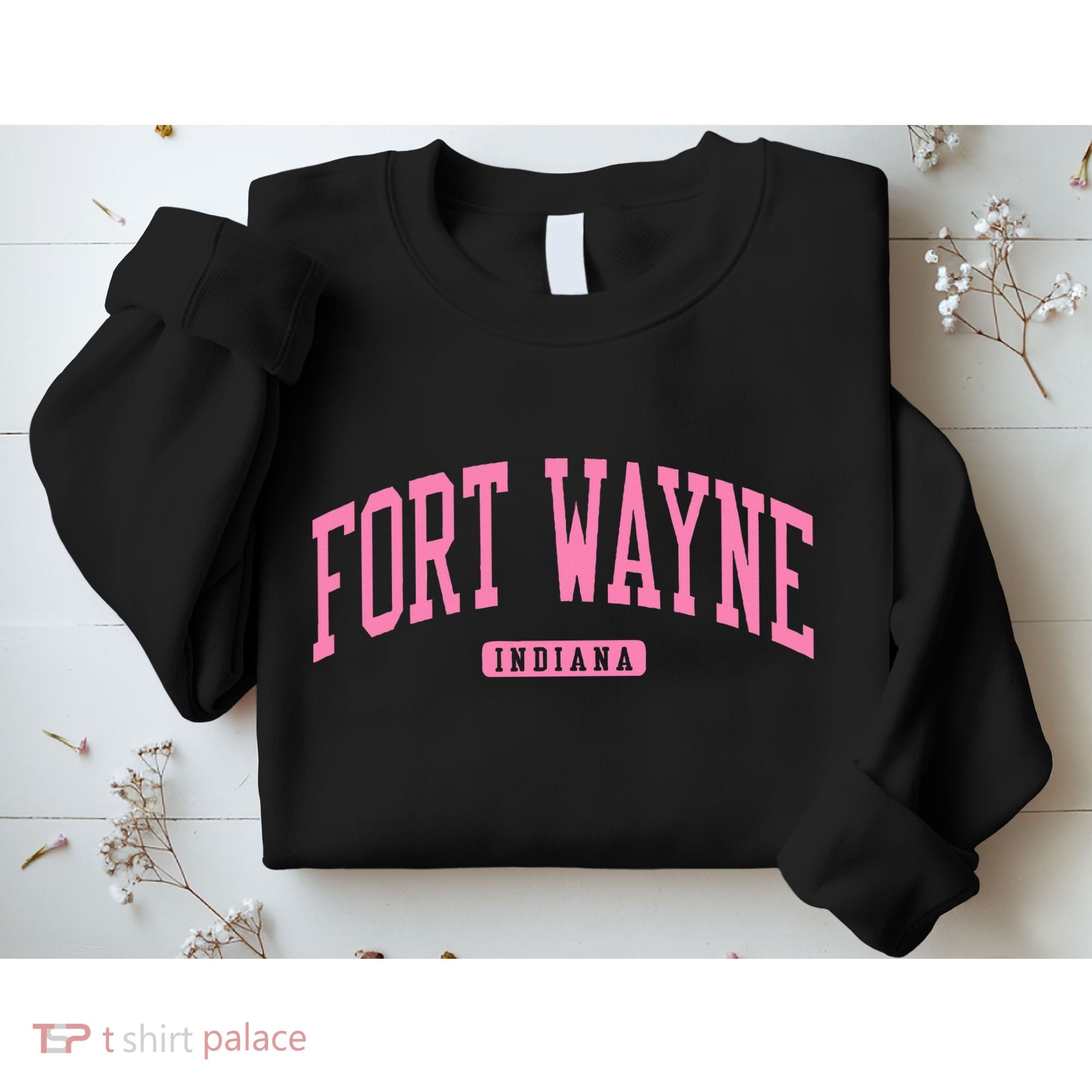 Fort Wayne Indiana In College Sweatshirt