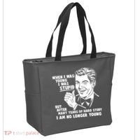 Funny When I Was Young I Was Stupid Tote Bag thumb 2