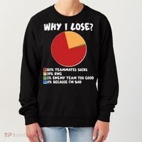 Funny Why I Lose Video Gamer Chart Women's Sweatshirt thumb 0