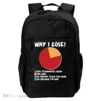 Funny Why I Lose Video Gamer Chart Backpack thumb 0