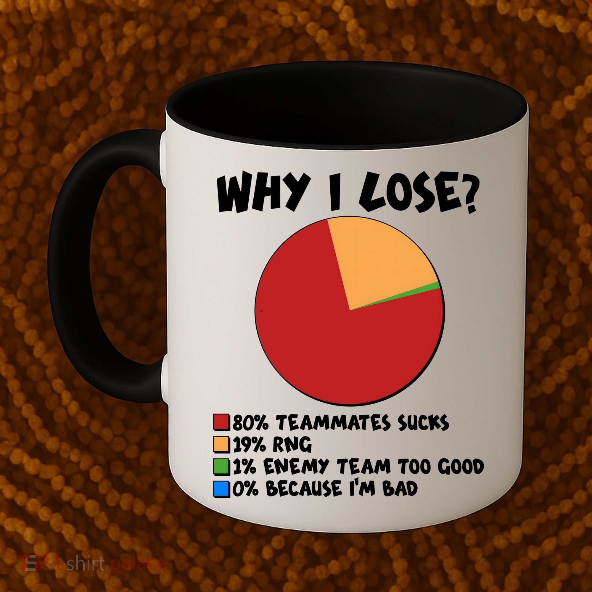 Funny Why I Lose Video Gamer Chart Coffee Mug
