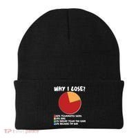 Funny Why I Lose Video Gamer Chart Beanie thumb 0
