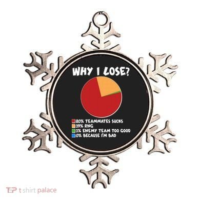 Funny Why I Lose Video Gamer Chart Ornament