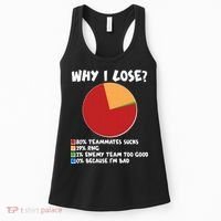 Funny Why I Lose Video Gamer Chart Women's Tank Top thumb 0
