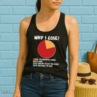 Funny Why I Lose Video Gamer Chart Women's Tank Top thumb 2