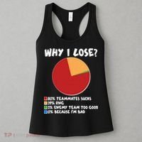 Funny Why I Lose Video Gamer Chart Women's Tank Top thumb 3