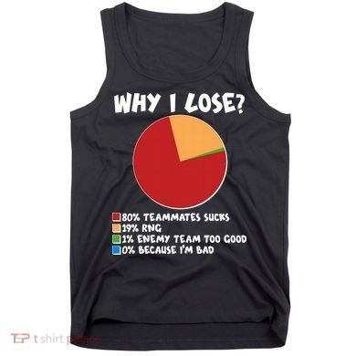 Funny Why I Lose Video Gamer Chart Tank Top