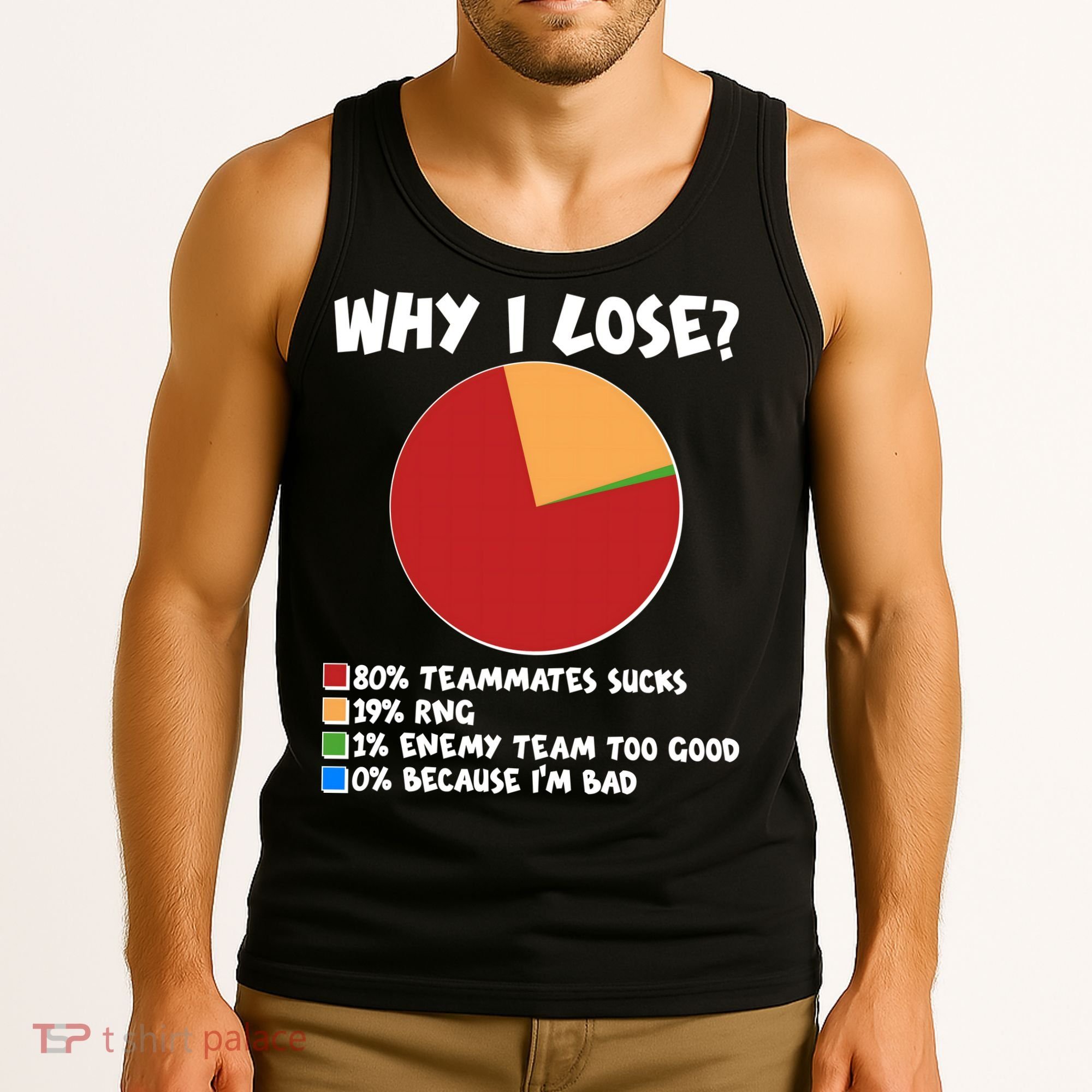 Funny Why I Lose Video Gamer Chart Tank Top