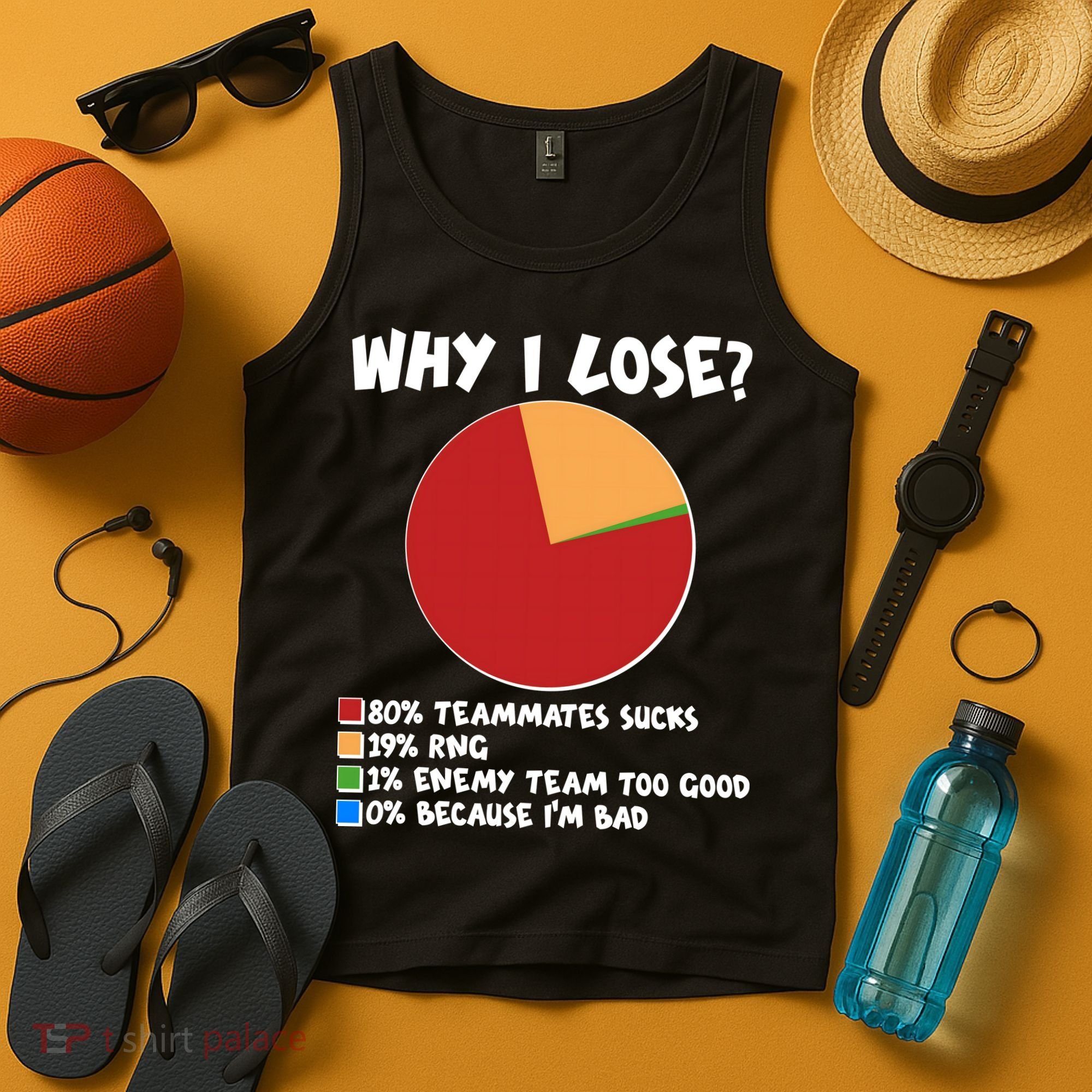 Funny Why I Lose Video Gamer Chart Tank Top