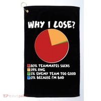 Funny Why I Lose Video Gamer Chart Golf Towel thumb 0