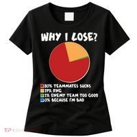 Funny Why I Lose Video Gamer Chart Women's T-Shirt thumb 0
