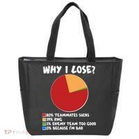 Funny Why I Lose Video Gamer Chart Tote Bag thumb 0