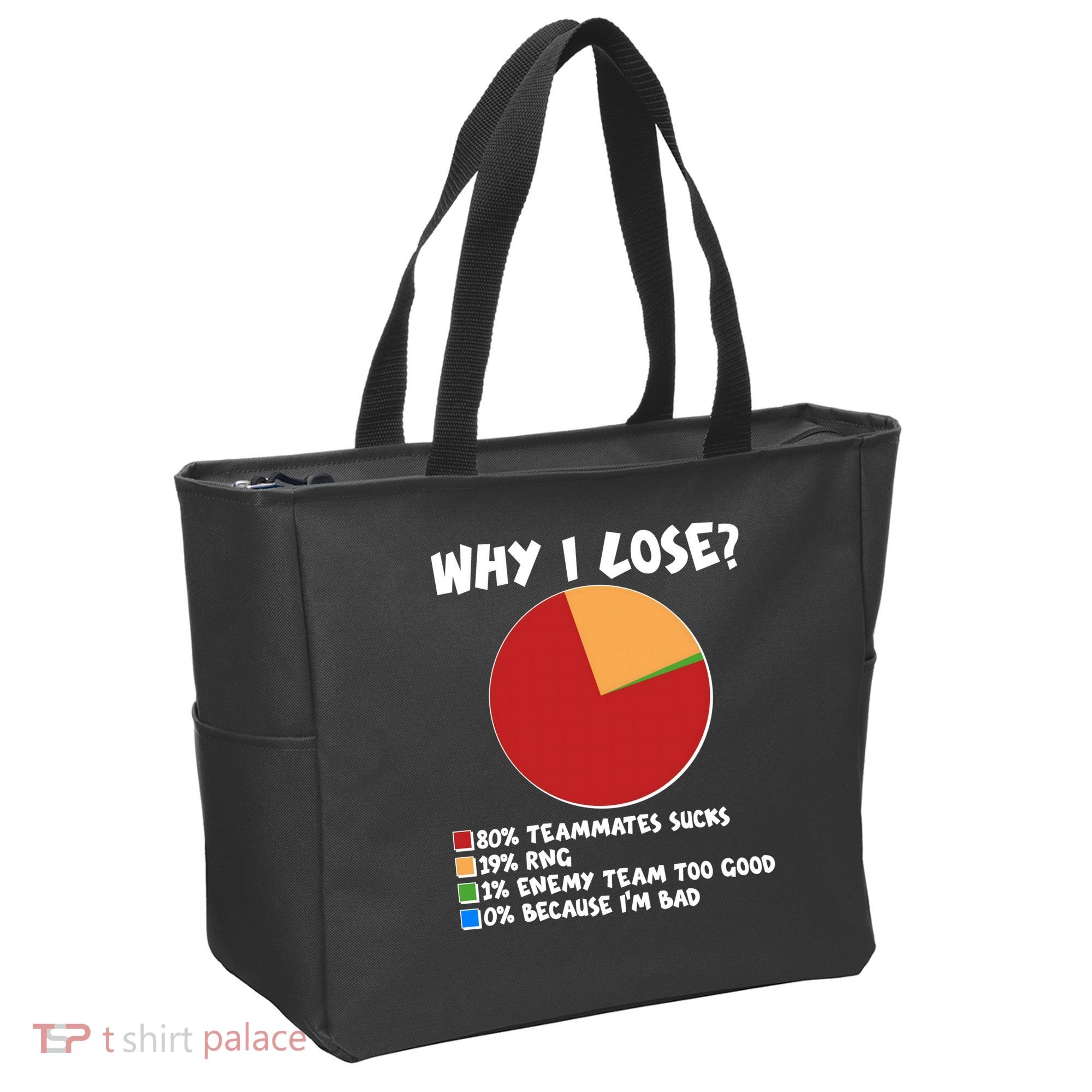 Funny Why I Lose Video Gamer Chart Tote Bag
