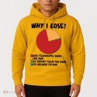Funny Why I Lose Video Gamer Chart Hoodie thumb 2
