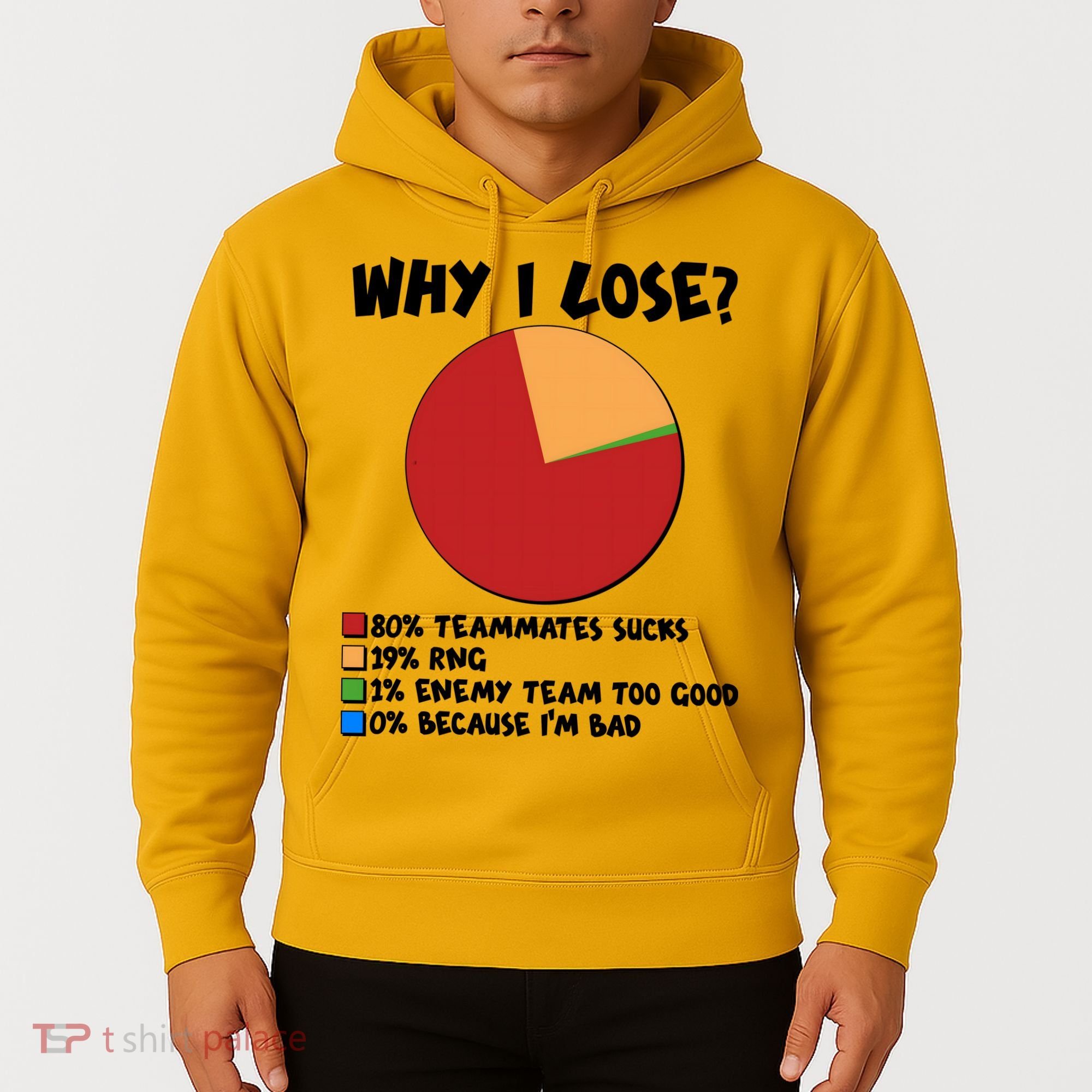 Funny Why I Lose Video Gamer Chart Hoodie