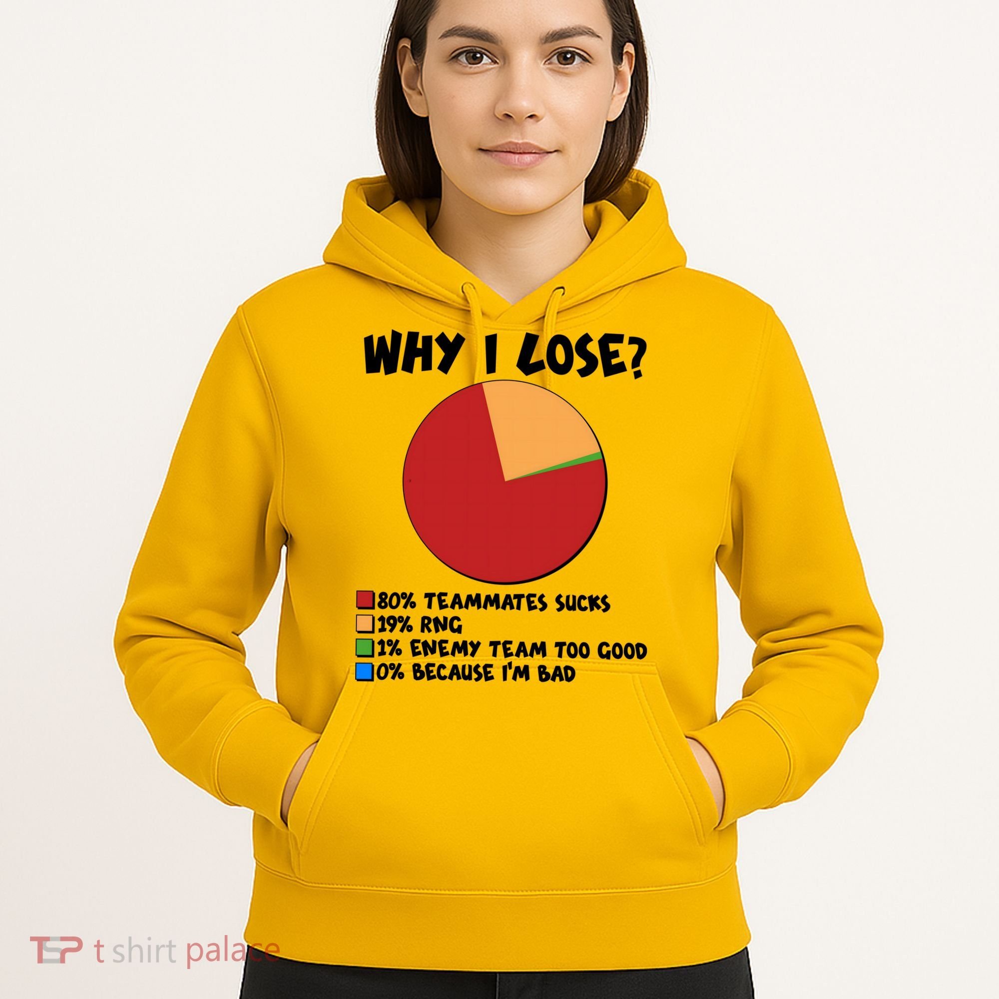 Funny Why I Lose Video Gamer Chart Hoodie