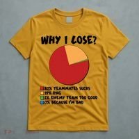 Funny Why I Lose Video Gamer Chart T-Shirt thumb 5