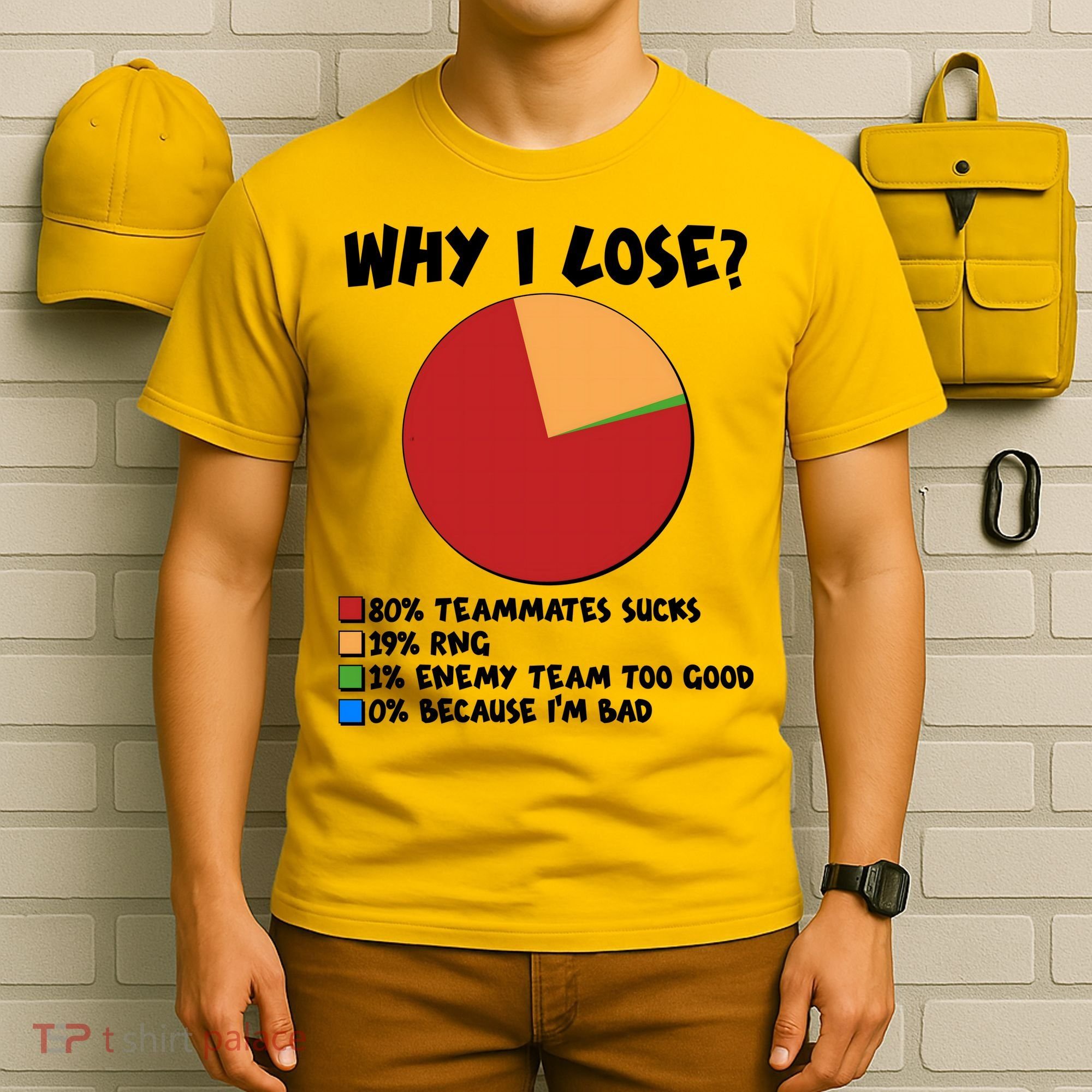 Funny Why I Lose Video Gamer Chart T-Shirt