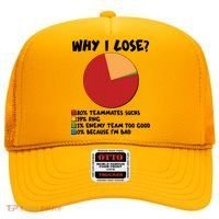Funny Why I Lose Video Gamer Chart Hat thumb 0