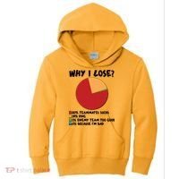 Funny Why I Lose Video Gamer Chart Kids Hoodie thumb 0