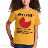 Funny Why I Lose Video Gamer Chart Kids T-Shirt thumb 2