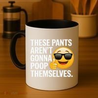 Funny Weird Joke Hilarious Sarcastic Gross Poop Meme Humor Coffee Mug thumb 4
