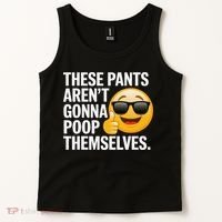 Funny Weird Joke Hilarious Sarcastic Gross Poop Meme Humor Tank Top thumb 2