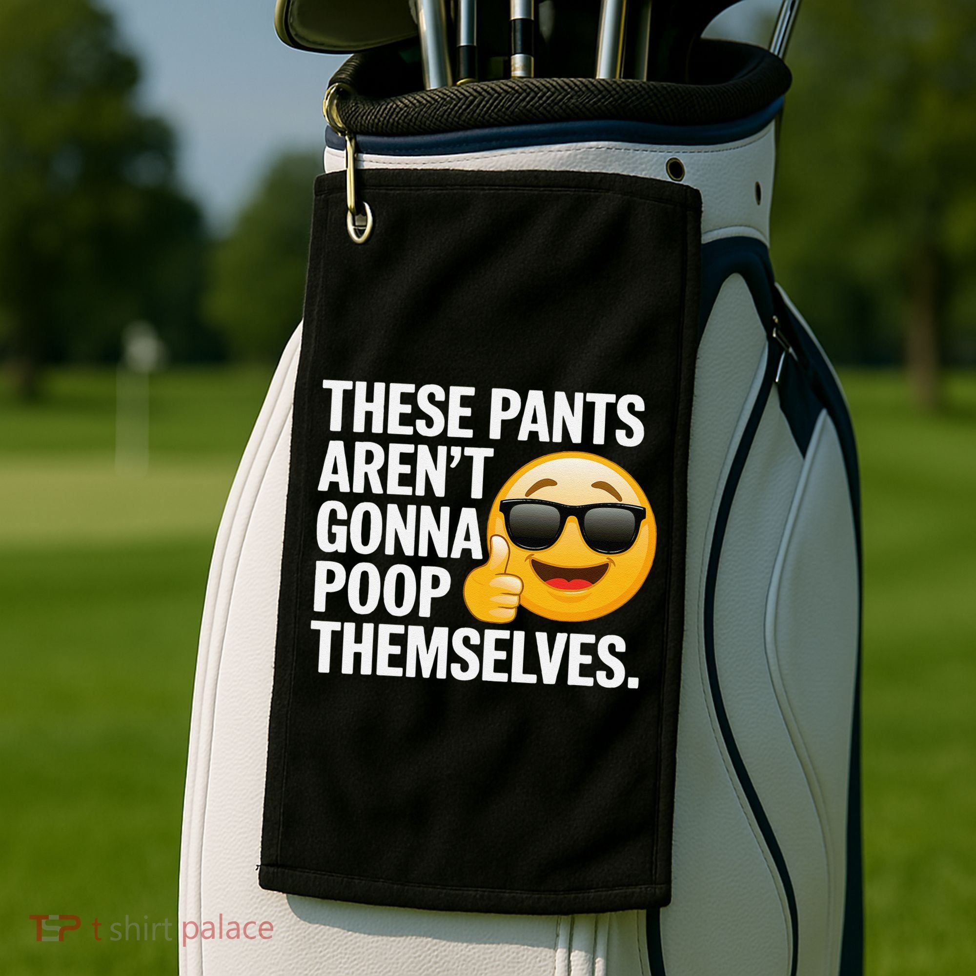 Funny Weird Joke Hilarious Sarcastic Gross Poop Meme Humor Golf Towel